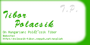 tibor polacsik business card